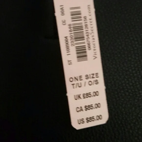 New Victoria Secret black leather fringe tote bag - Picture 3 of 10